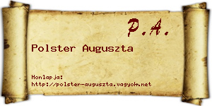 Polster Auguszta névjegykártya